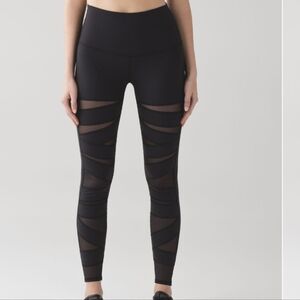 Lululemon Wunder Under Pant (Hi-Rise) (Tech Mesh) Black